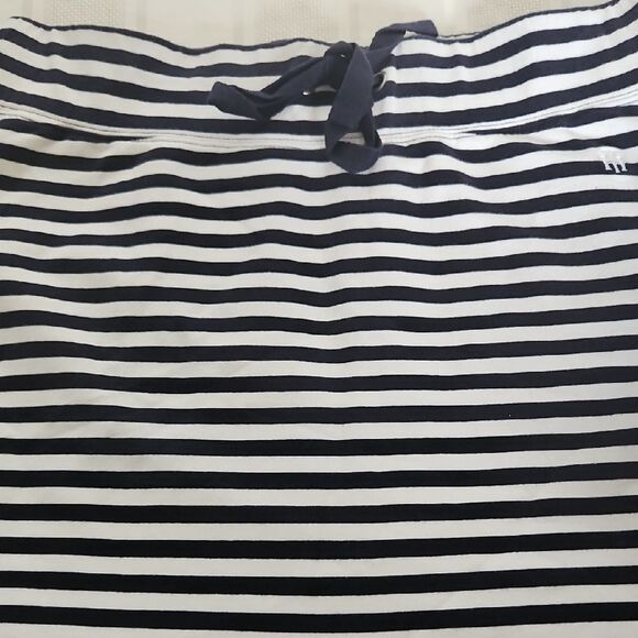 Tommy Hilfiger Navy Blue and White Mini Swim Cover Up Skirt - Picture 16 of 16